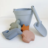 Silicone Beach Bucket and Toy Set | Ocean