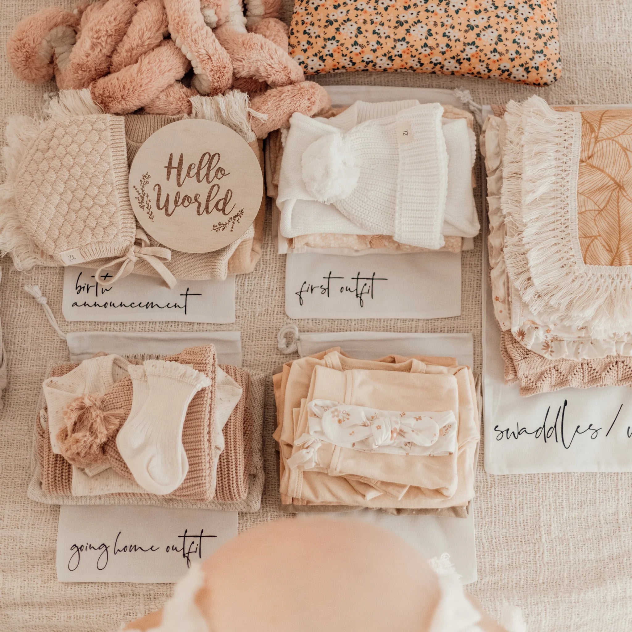 Hospital Bag Organisers + Wet Bag
