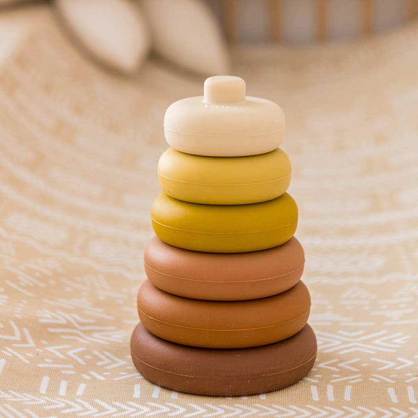 Round Silicone Stacking Tower Toy